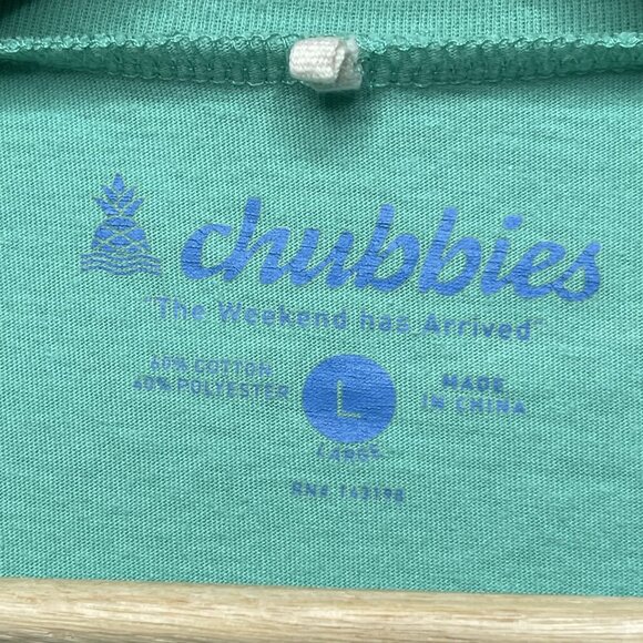 Chubbies Mens Toucan Graphic Tee Shirt L Green Blue Tropical Design - Picture 3 of 6